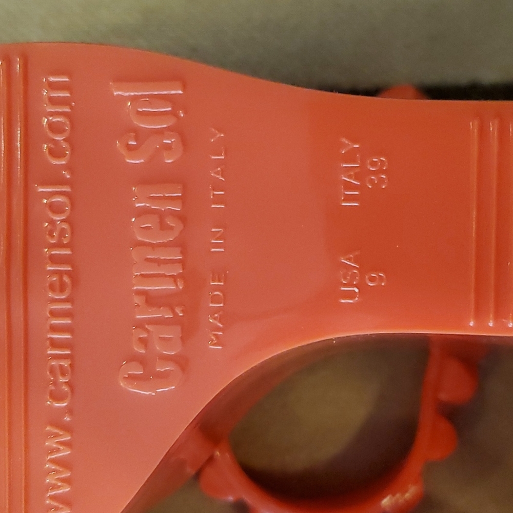 Carmen Sol Tonino Wedge Sandal Left Size 9/39 Right Size 10/40 - Picture 5 of 9